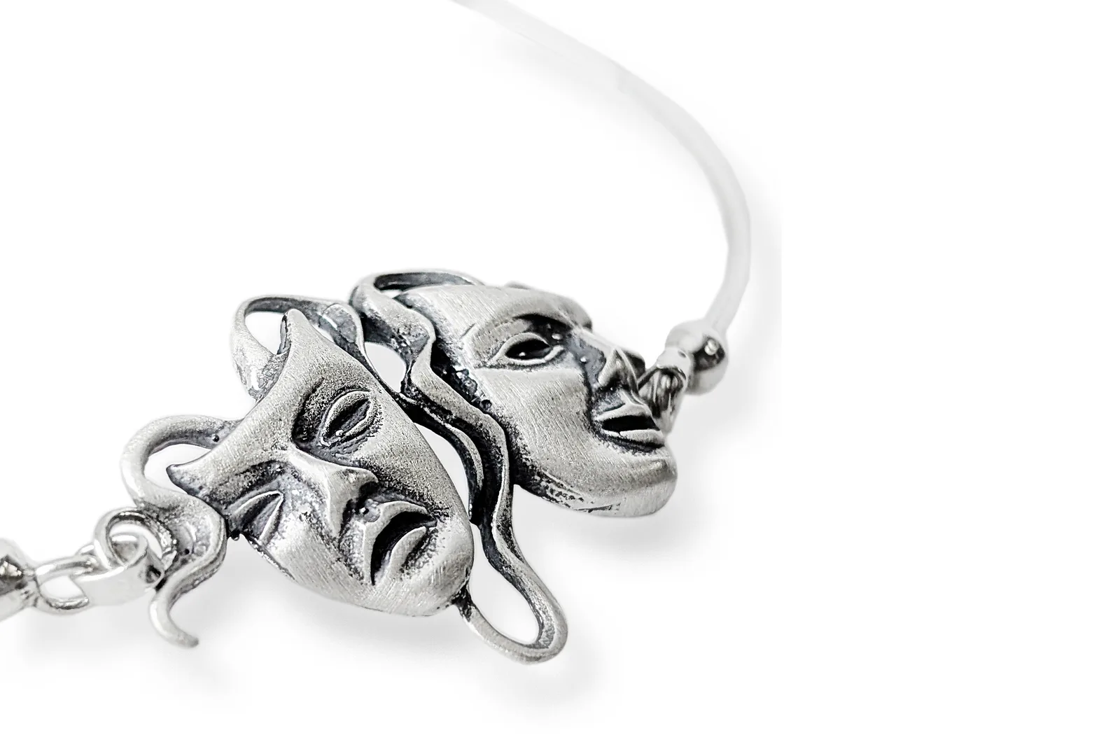 Silver bracelet - Masks
