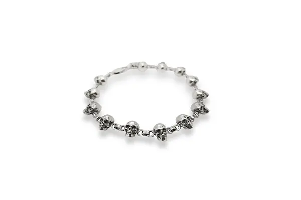 Silver bracelet - Skulls