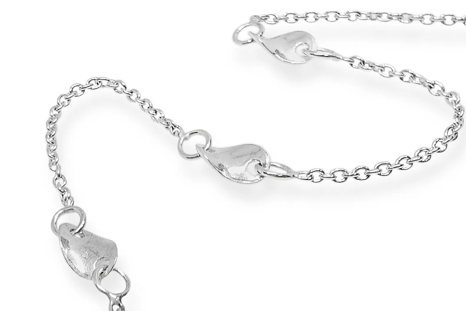 Silver bracelet - Leaves