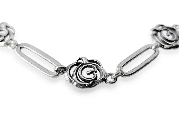 Silver bracelet - Roses