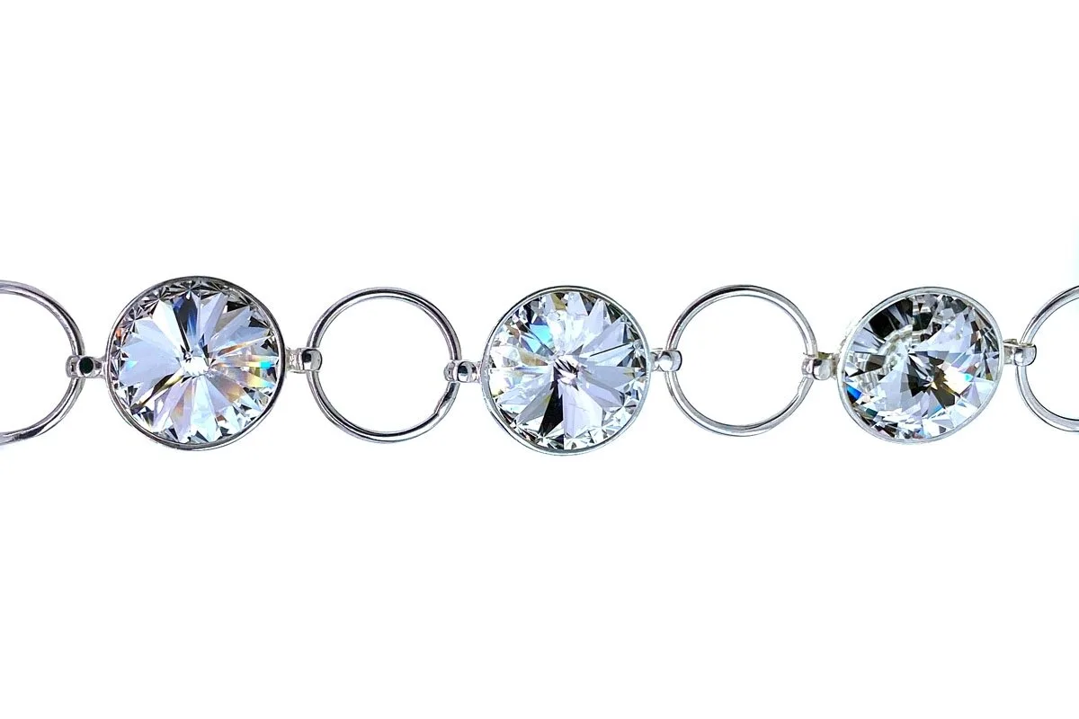 Silver bracelet with Swarovski crystal AP337352110