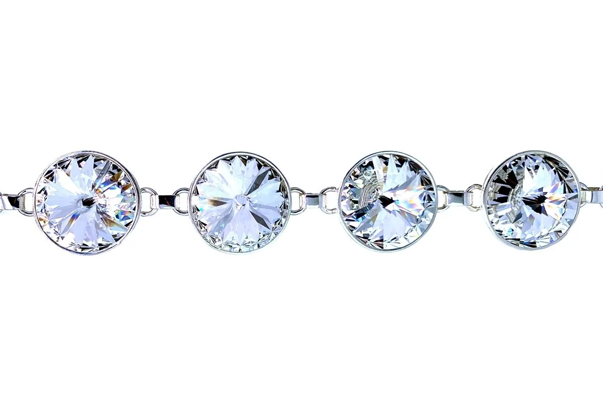Silver bracelet with Swarovski crystal AP337352150