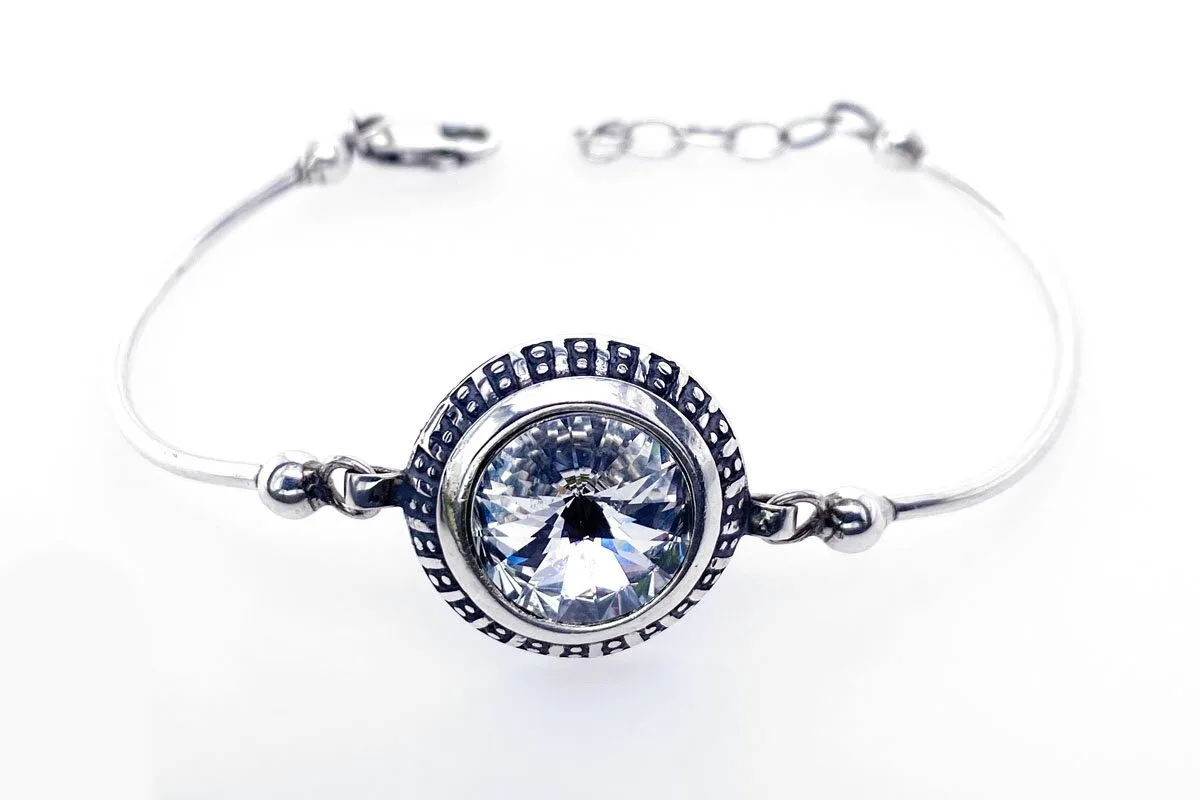 Silver bracelet with Swarovski crystal AP349400710