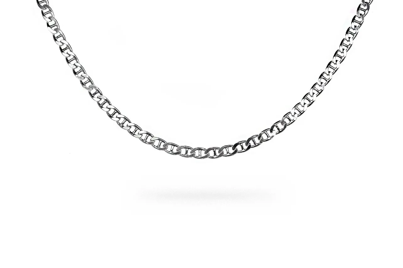 Silver shiny chain - unisex