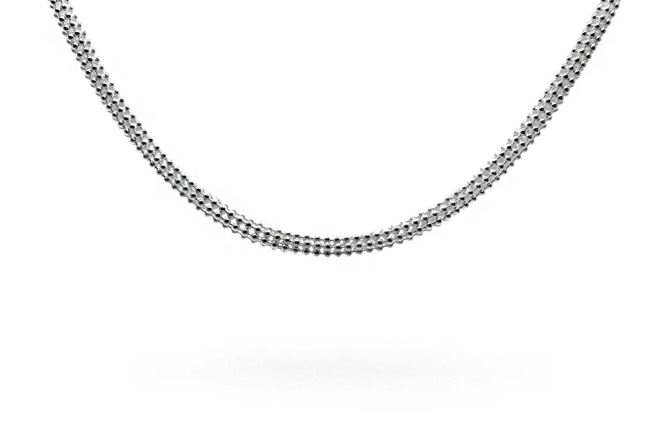 Silver round chain