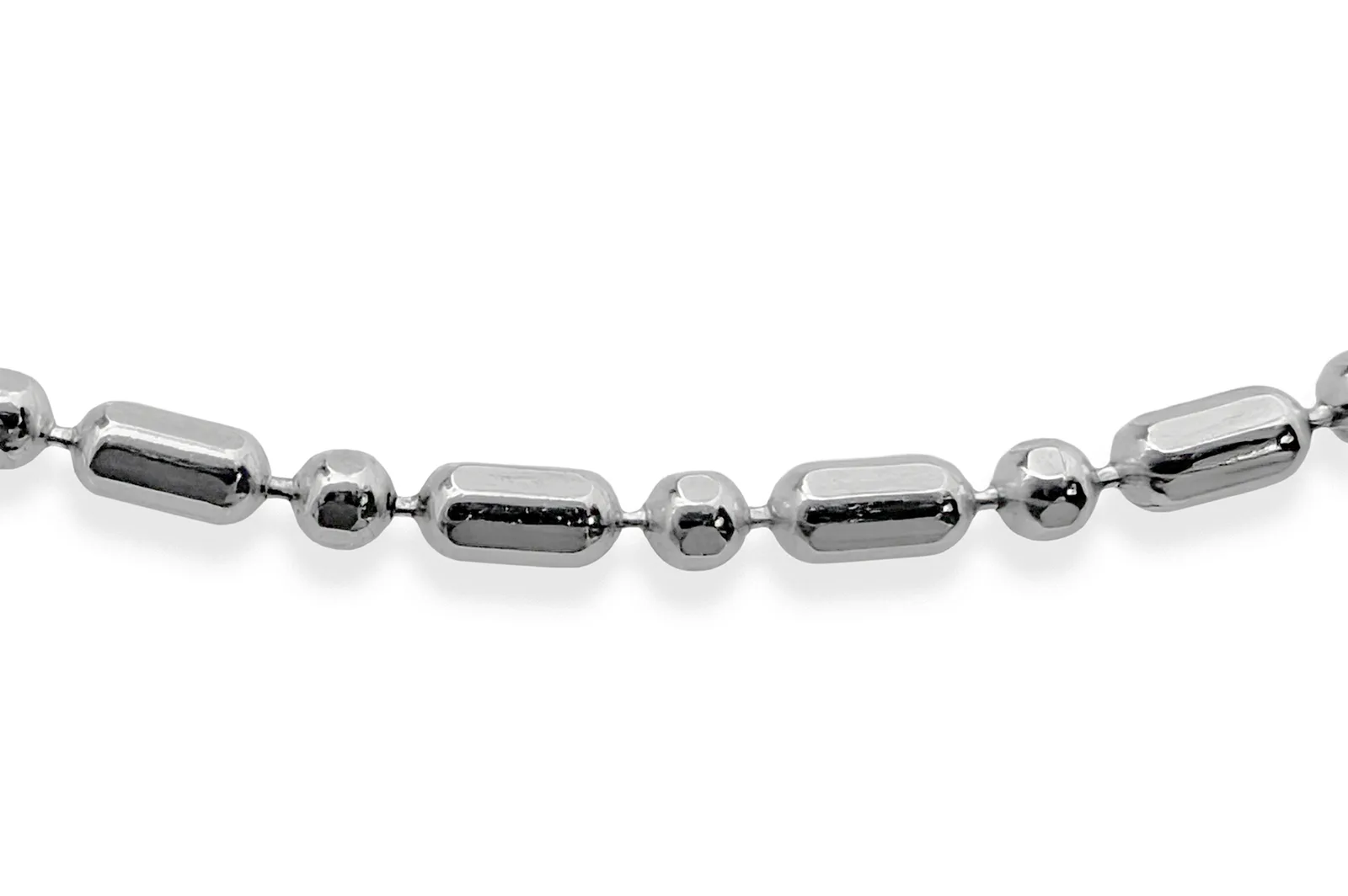 Rhodium plated silver chain