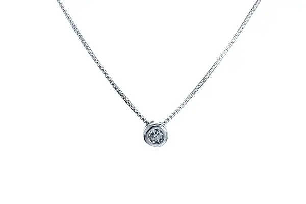 Cubic Zirconia Silver Necklace