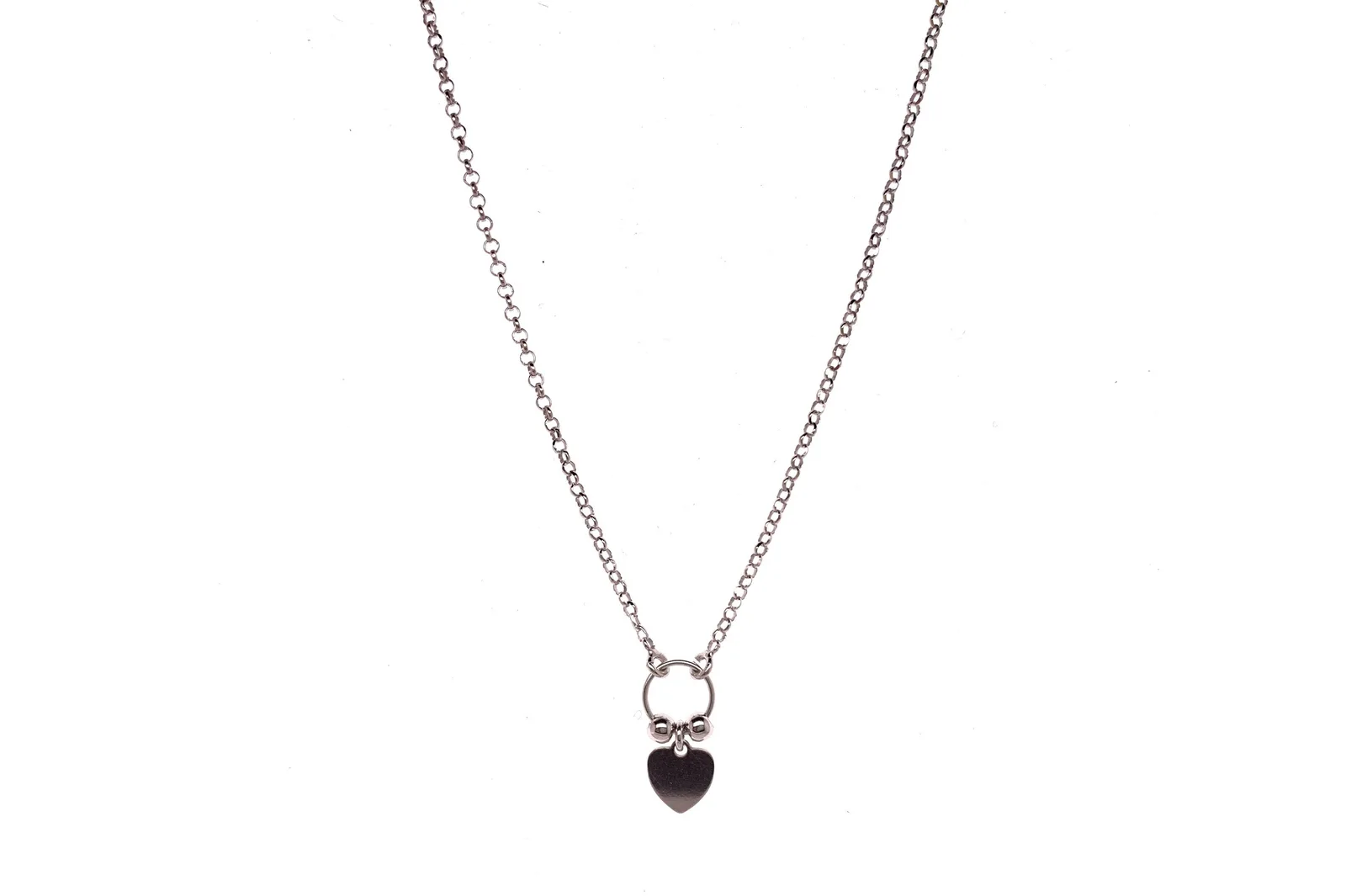 Silver chain with a heart GR5412470