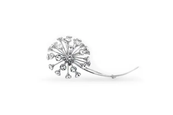 Silver Dandelion Brooch