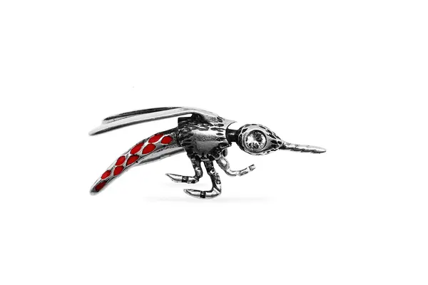 Silver brooch - Mosquito