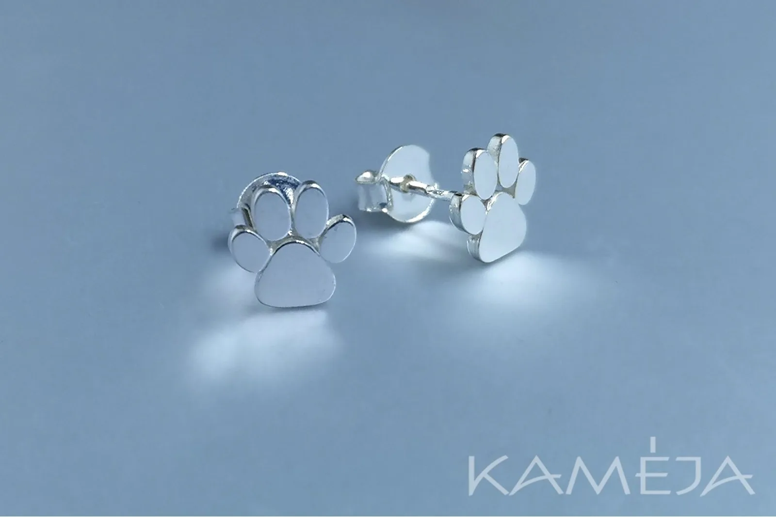 Silver earrings “Paws”