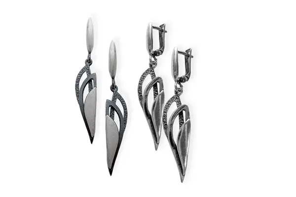 Silver earrings