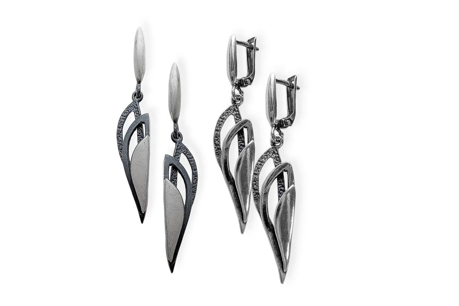 Silver earrings