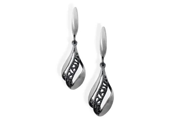 Silver earrings