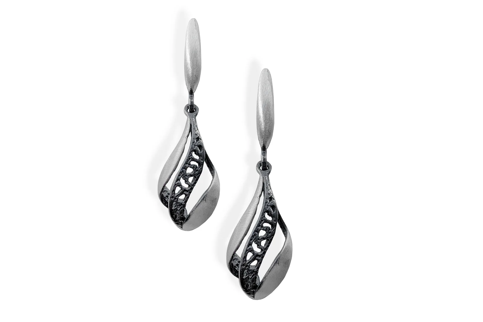 Silver earrings