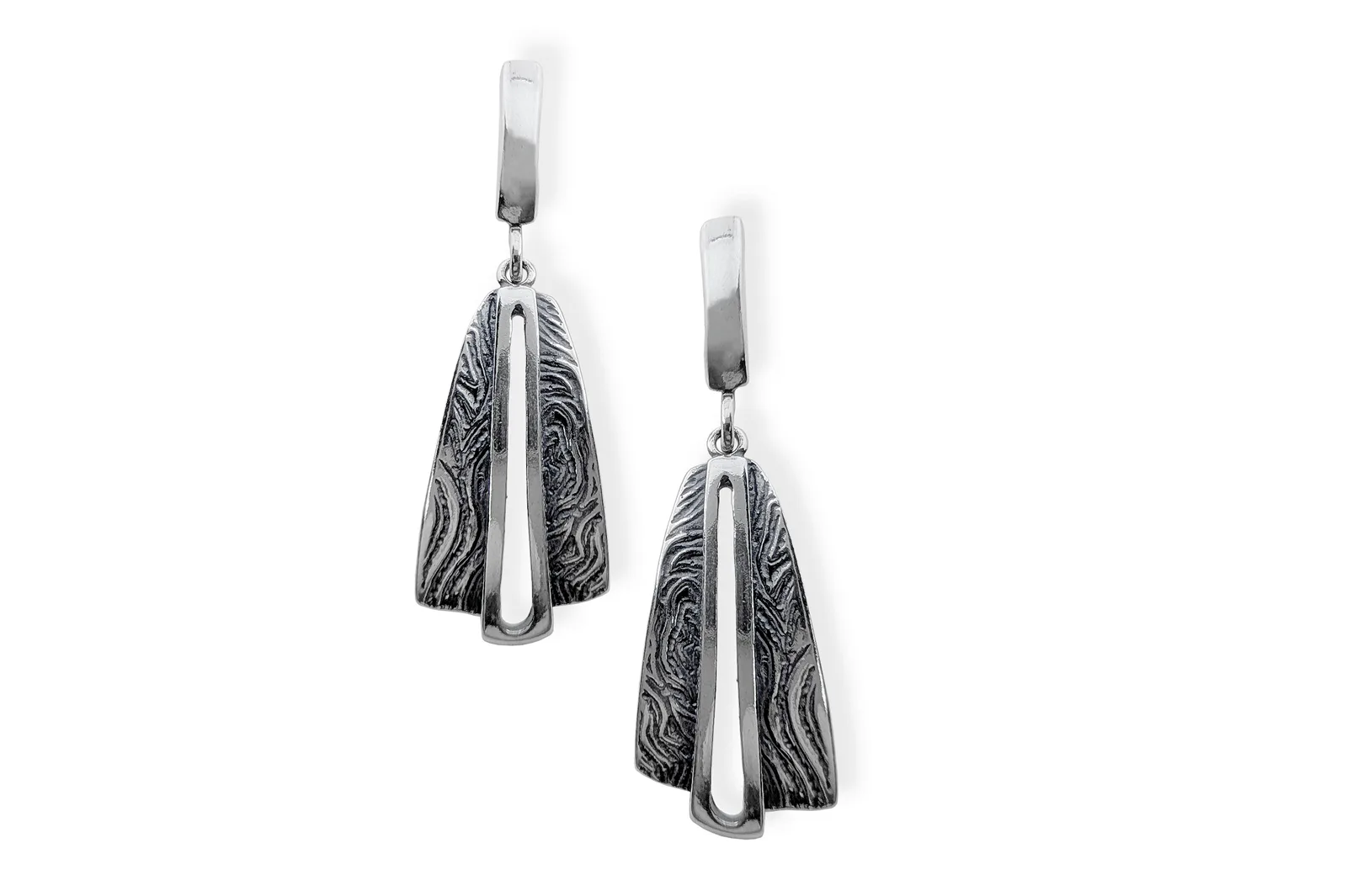 Silver earrings