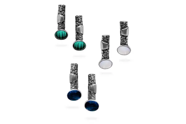 Silver earrings