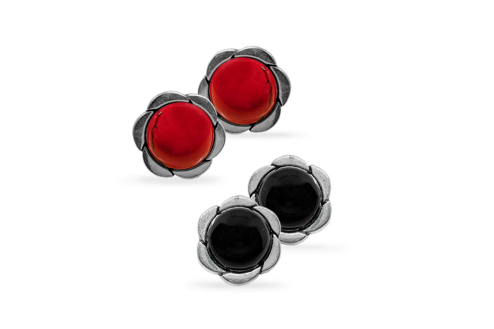 Silver earrings