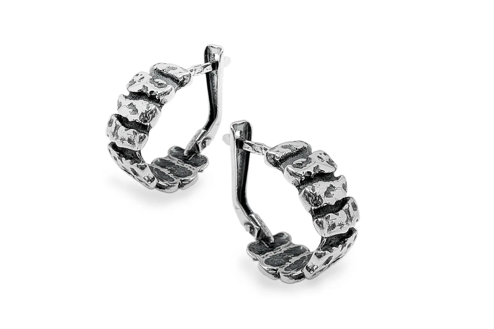 Silver earrings