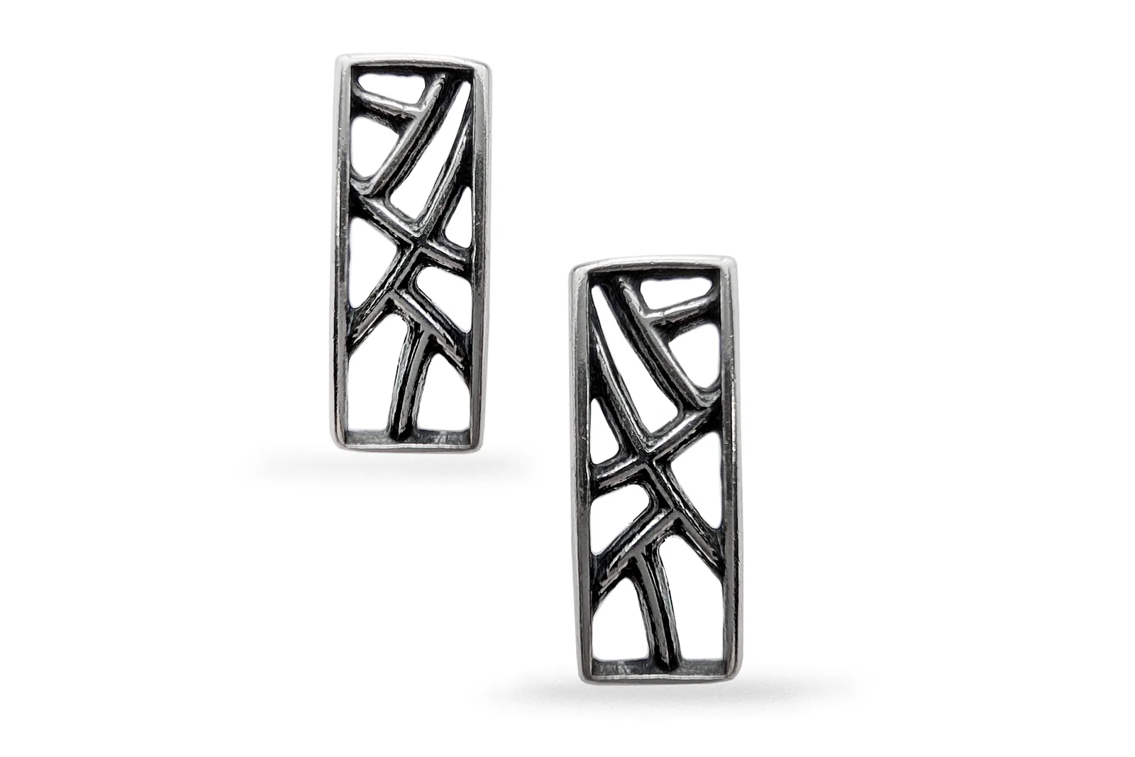 Silver earrings