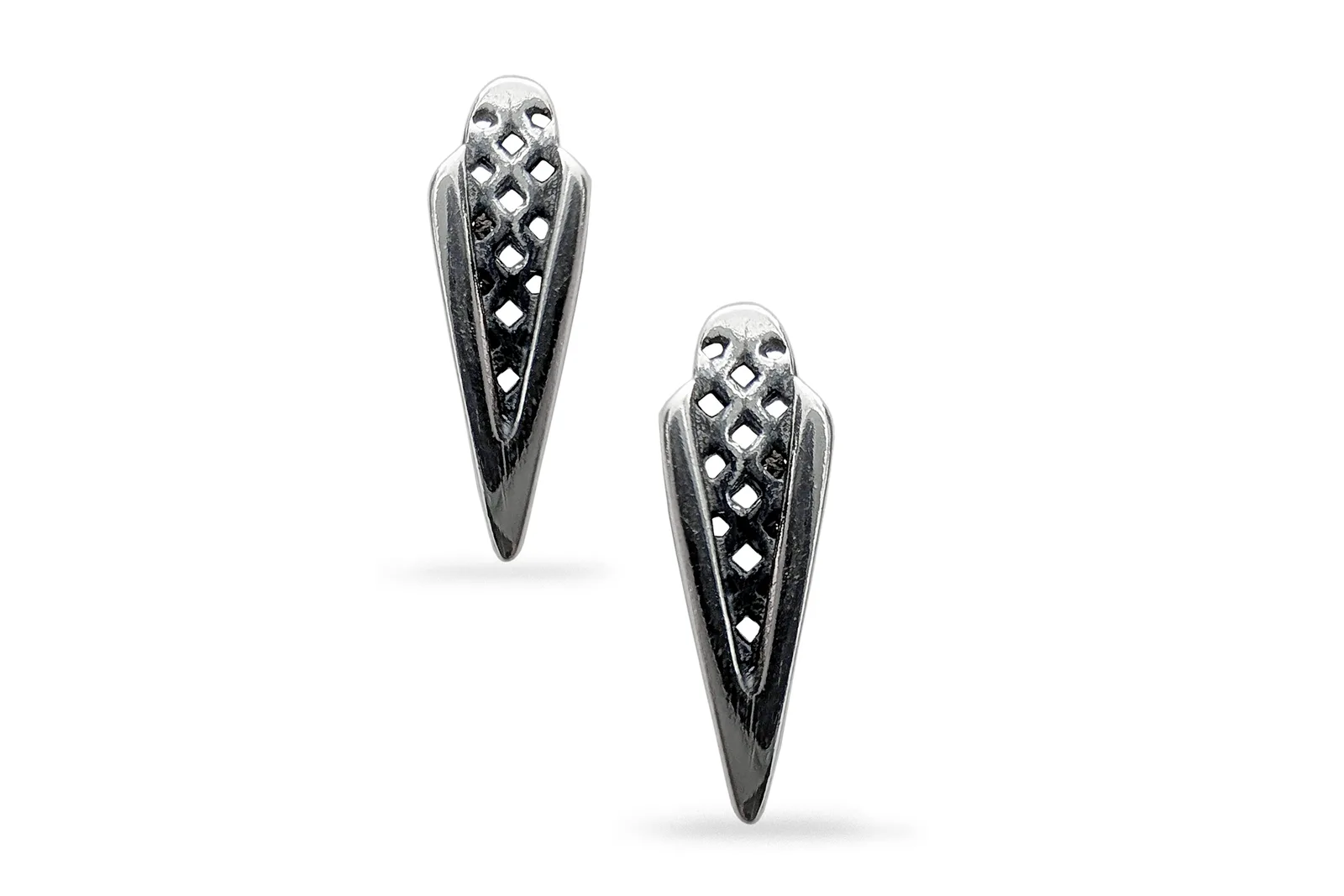 Silver earrings