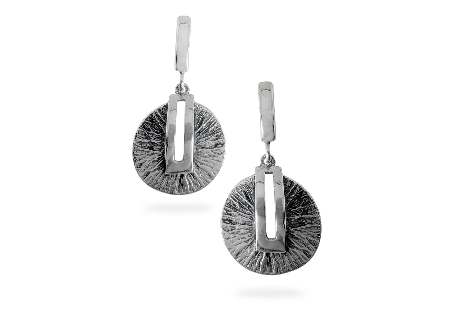 Silver earrings