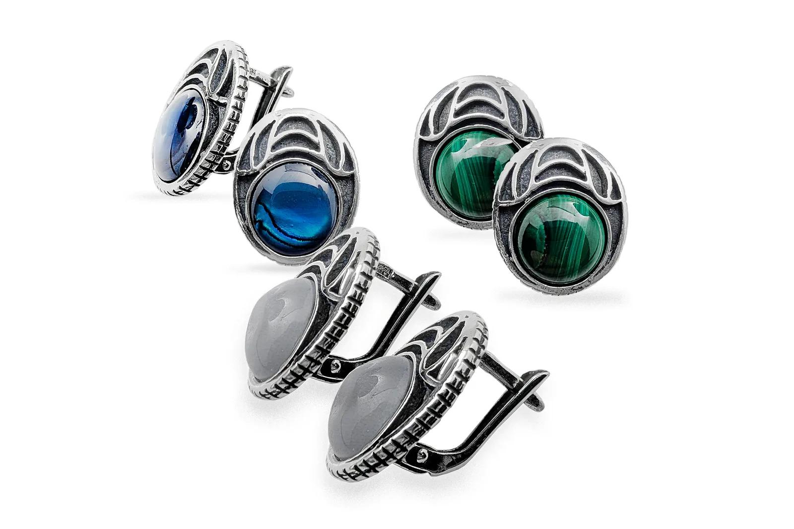 Silver earrings