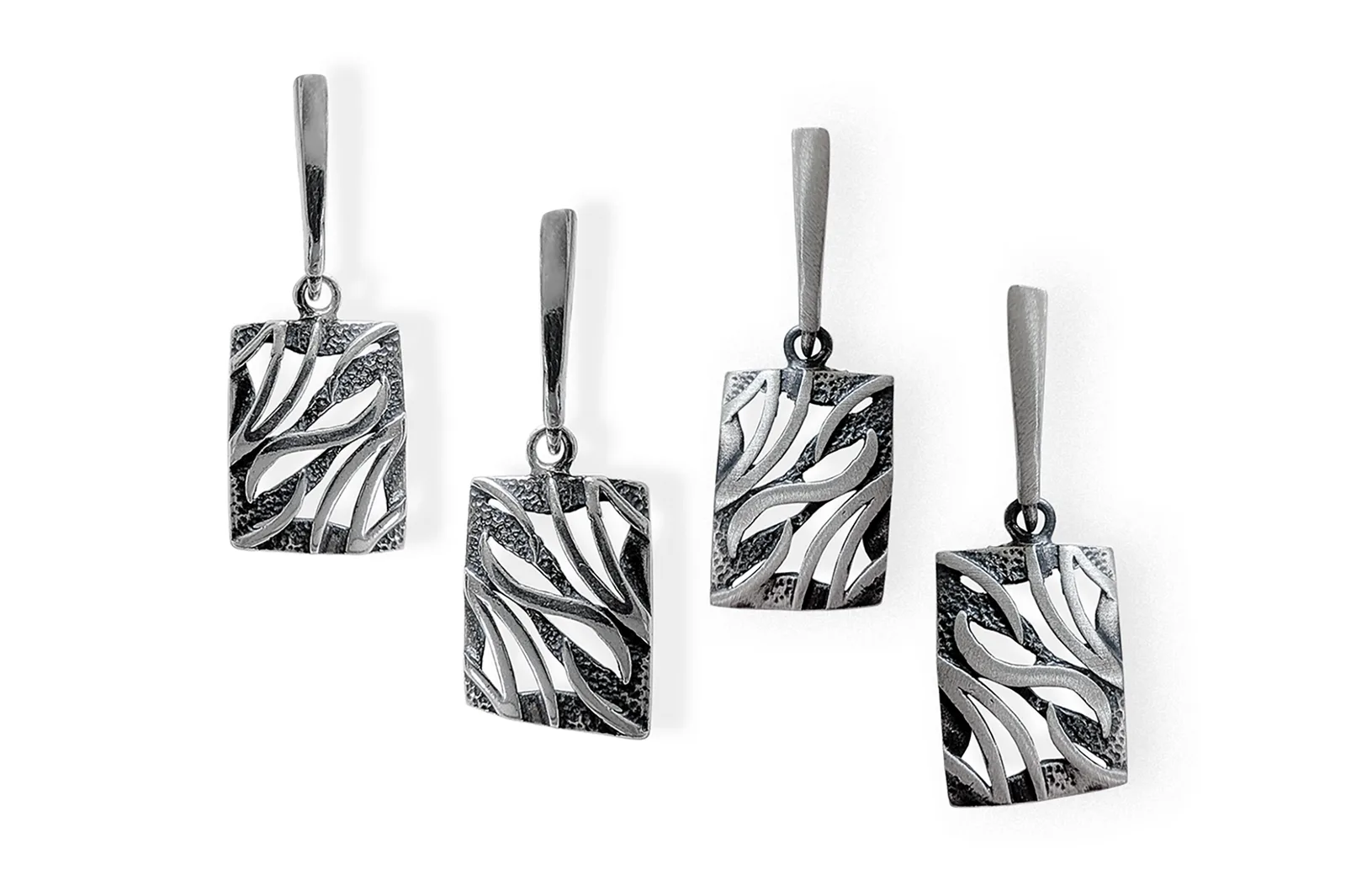 Silver earrings