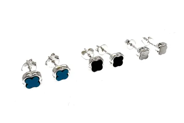 Silver earrings - Shamrocks AU3771800160