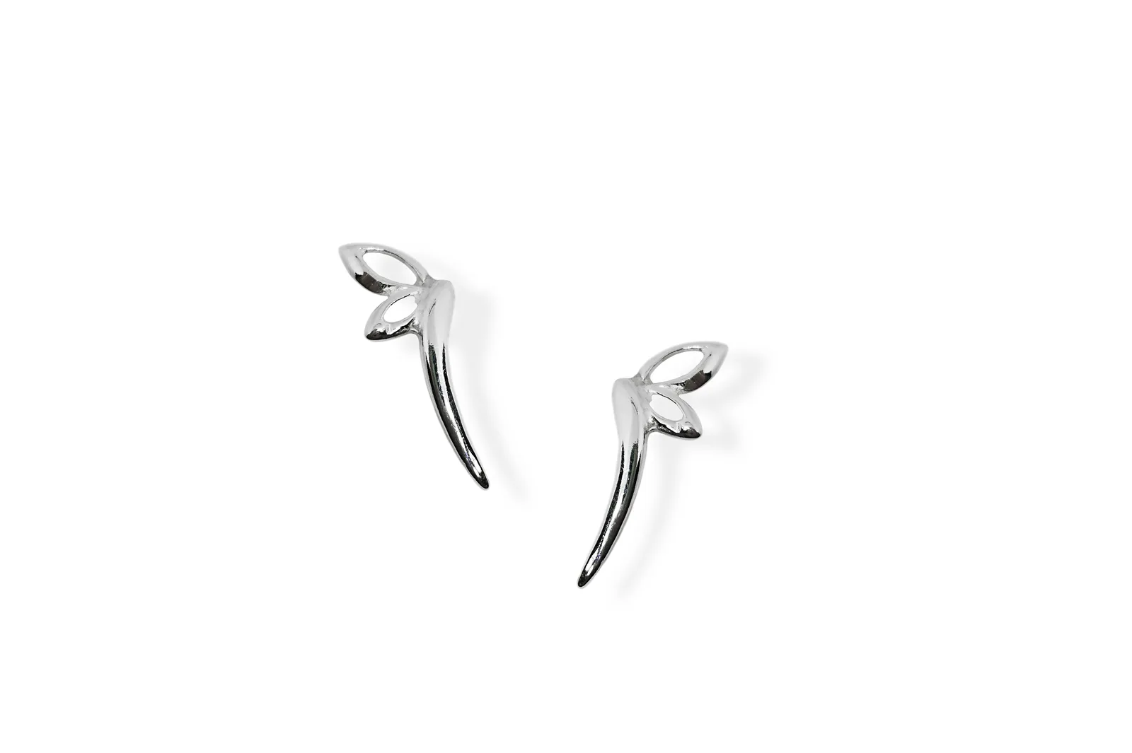 Silver earrings - Butterflies