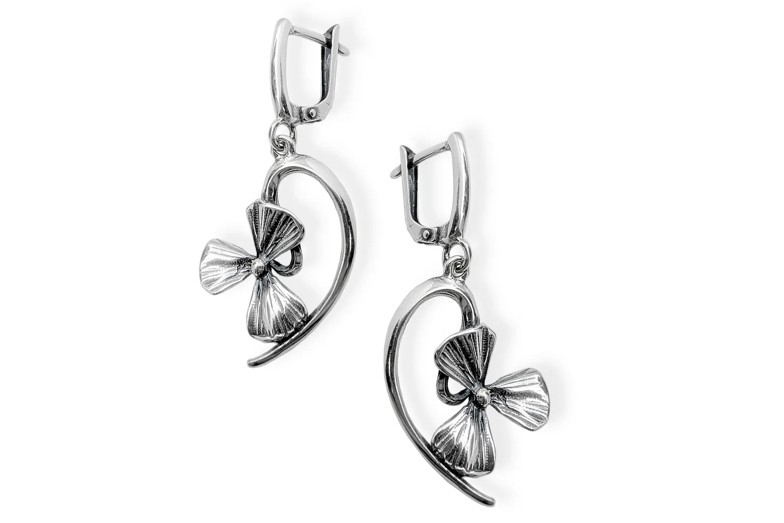 Silver earrings - Leaves