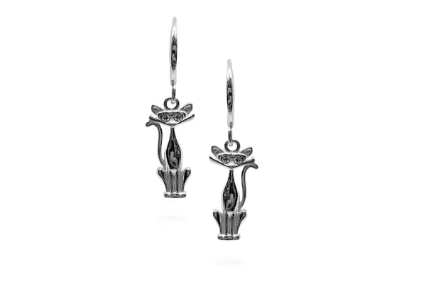 Silver earrings - Kittens