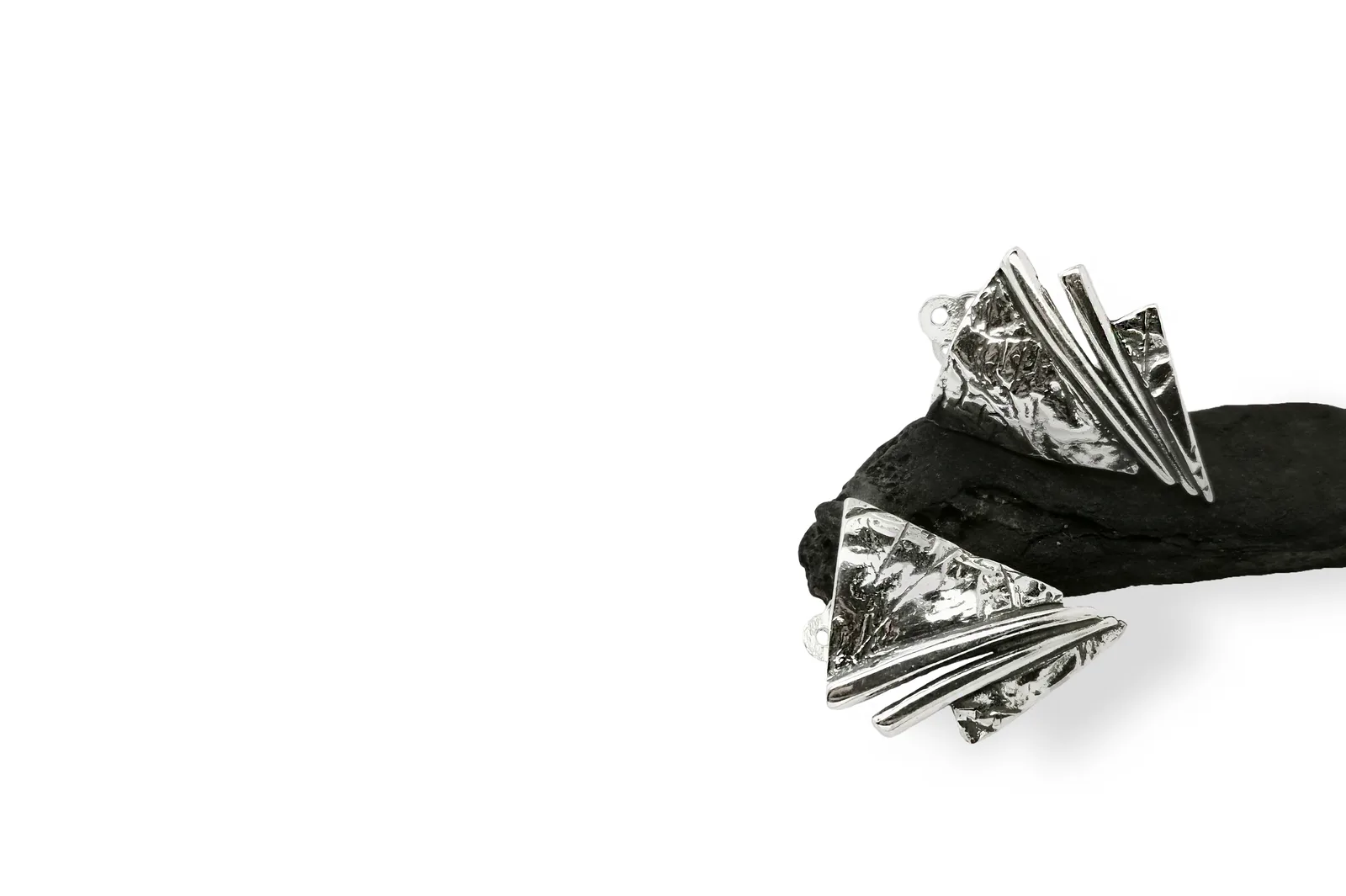 Silver earrings / clip-ons