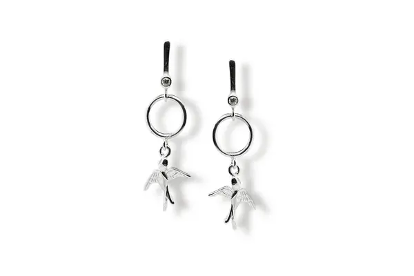 Silver earrings - Swallows