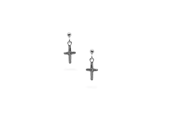 Silver earrings - Crosses