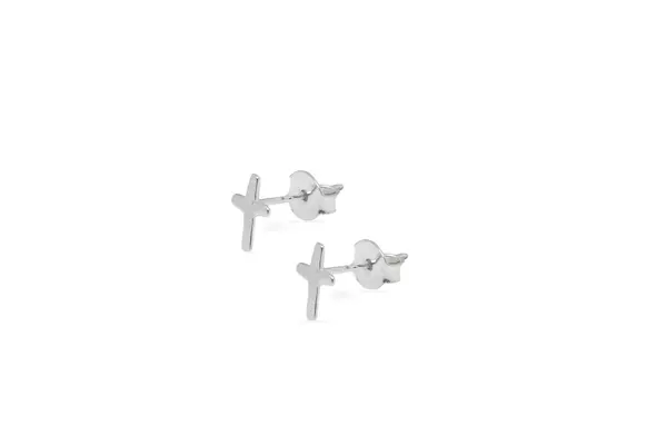 Silver earrings - Crosses