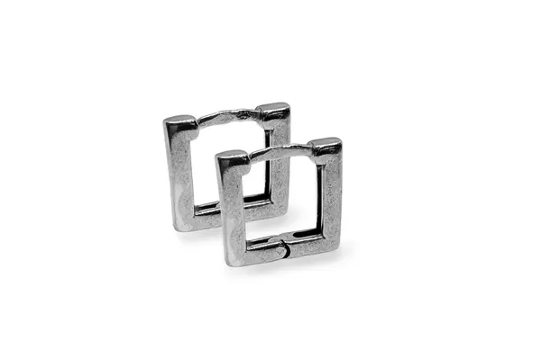 Silver earrings - Rectangles