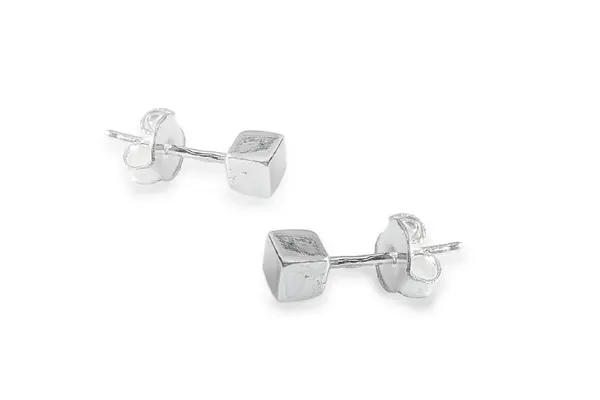 Silver earrings - Rectangles