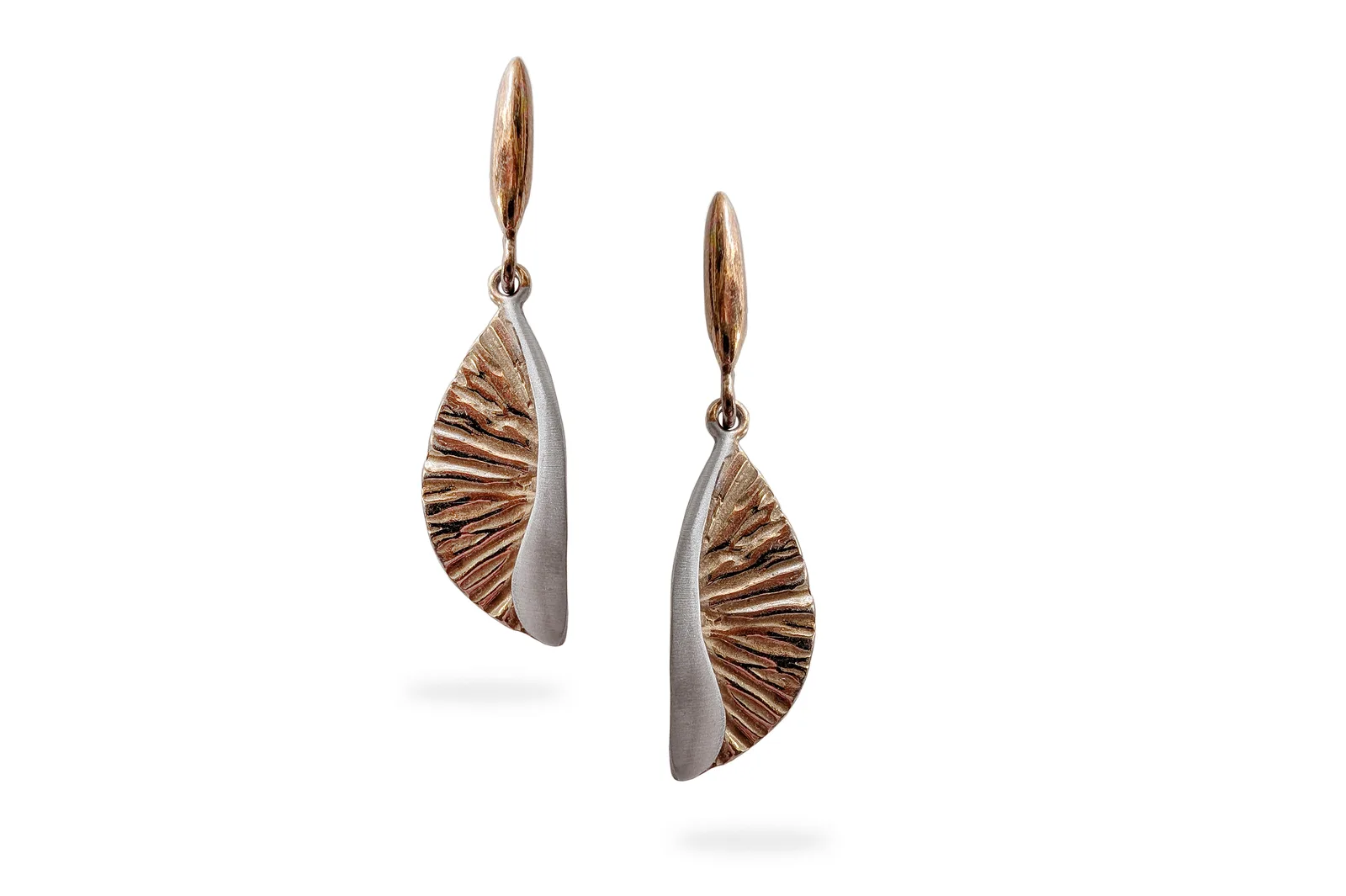 Silver earrings - Leaves