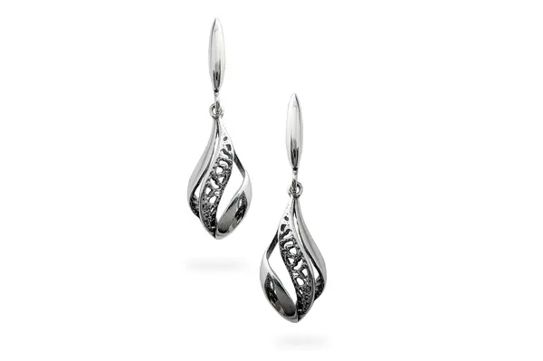 Silver earrings - Leaves