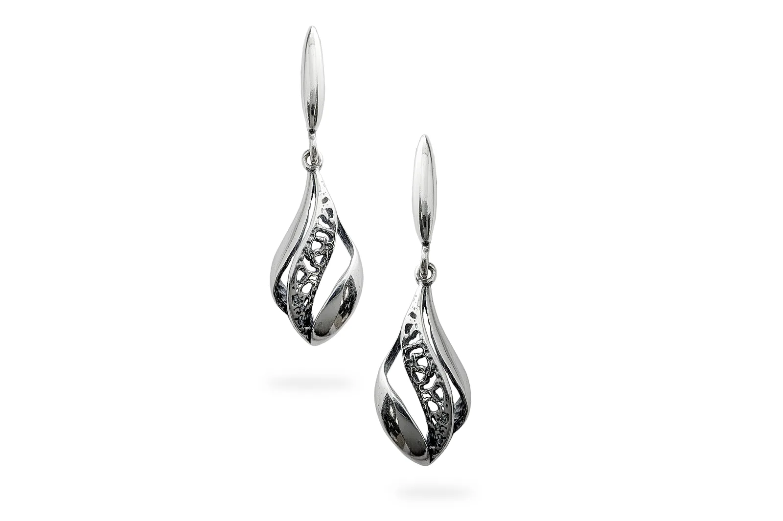 Silver earrings - Leaves