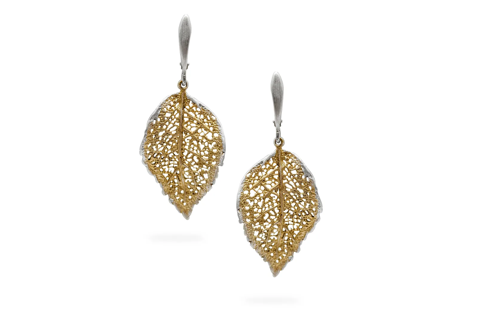Silver earrings - Leaves