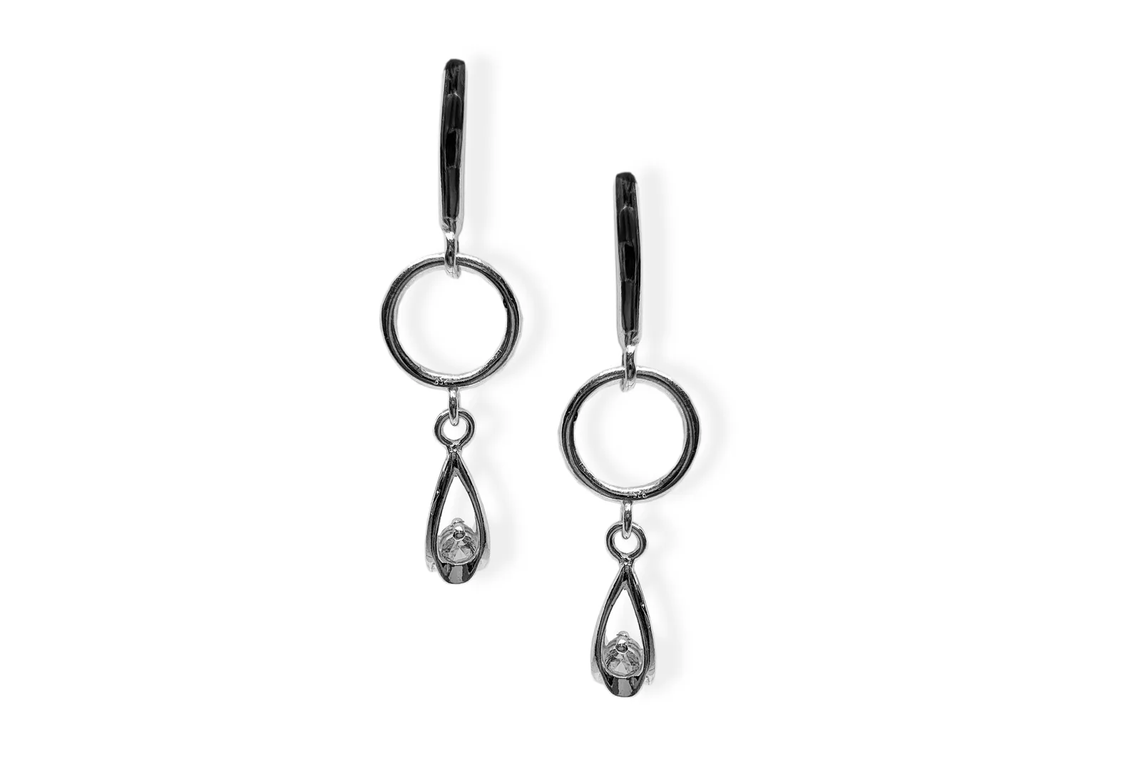 Silver earrings - Drops