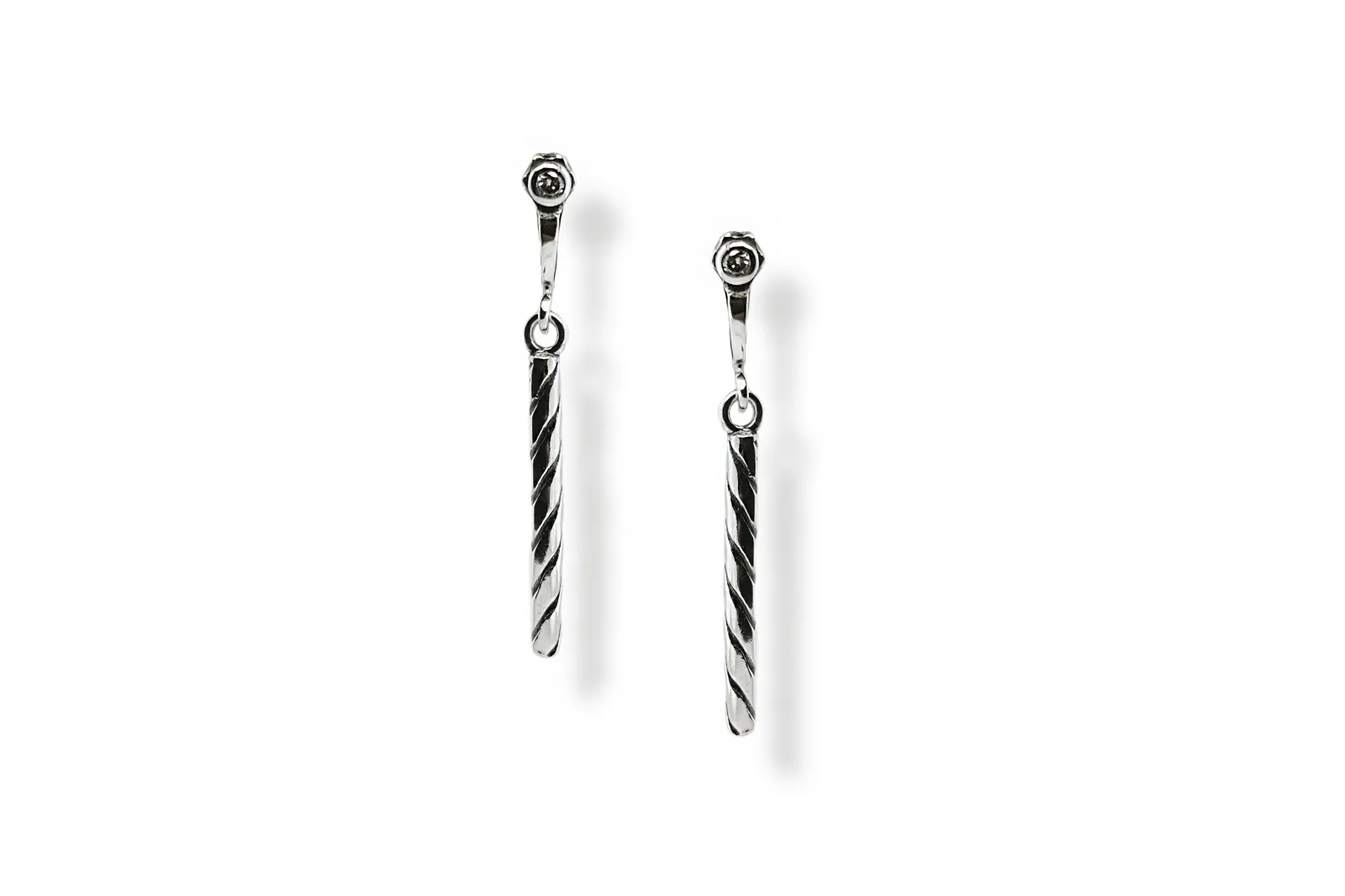 Silver earrings - Sticks