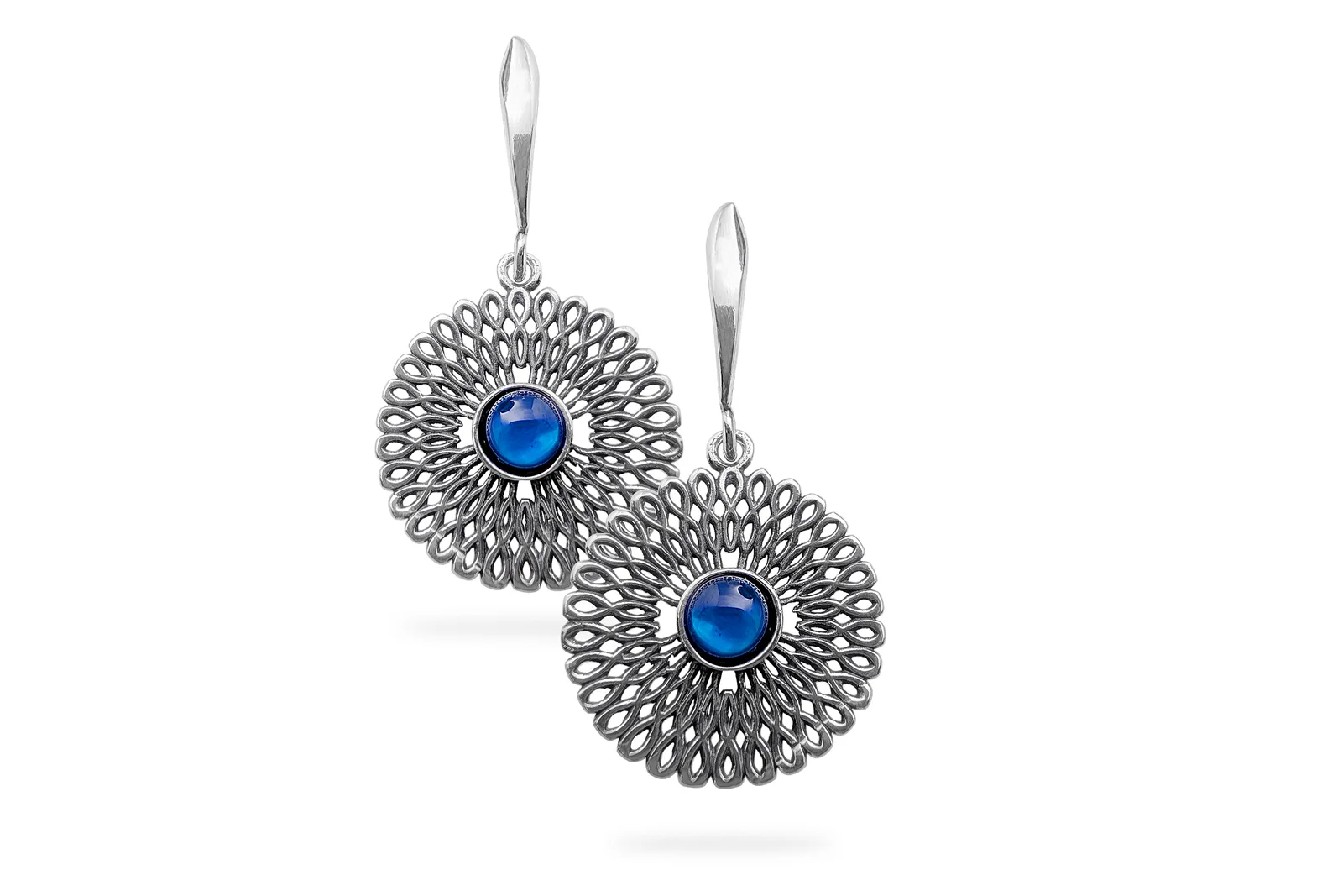 Silver earrings - Mandalas