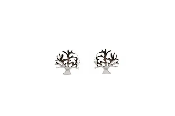 Silver earrings - Trees