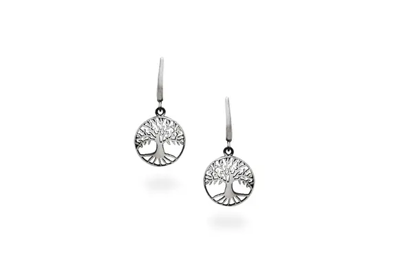 Silver earrings - Trees