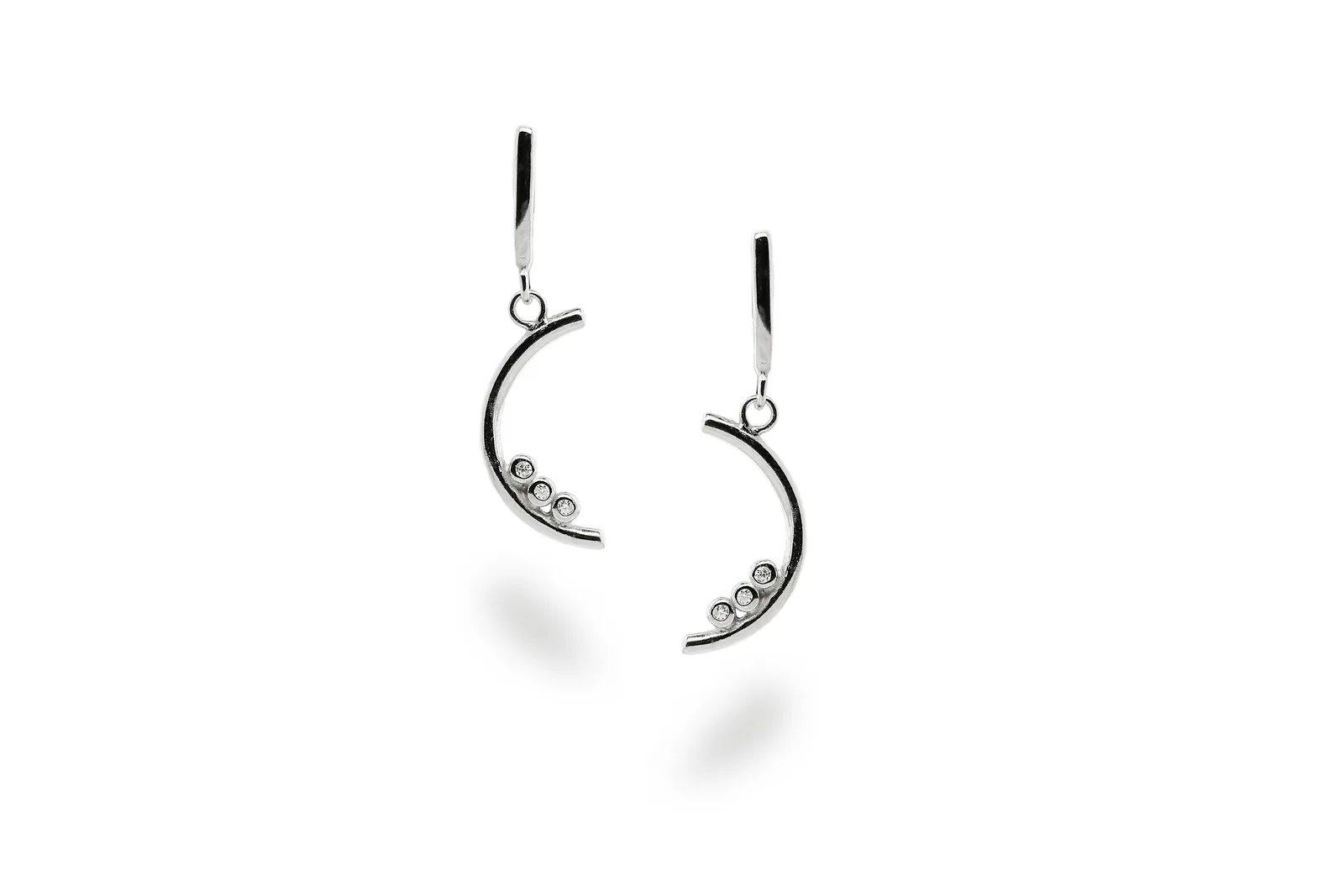 Silver earrings - Moons