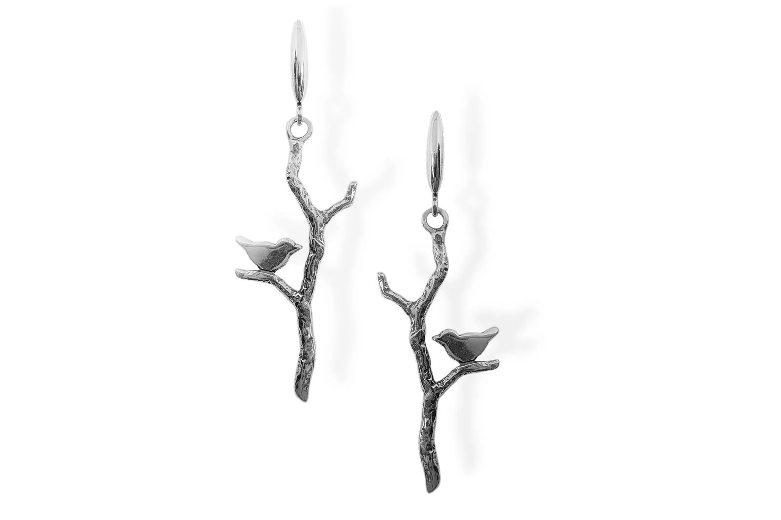 Silver earrings - Birdies