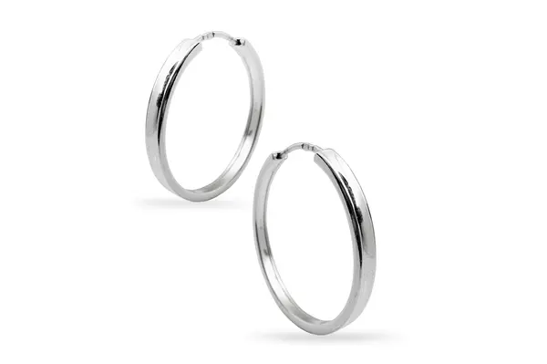 Silver earrings/ hoops